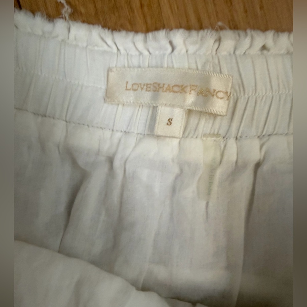 Loveshackfancy Ruffle Mini Pearl-Embellished Skirt - image 6